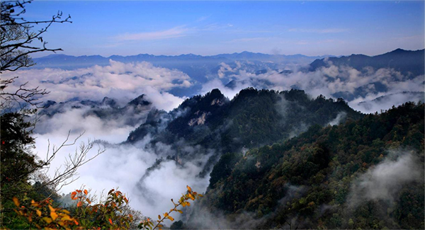 秦嶺寶雞段山色